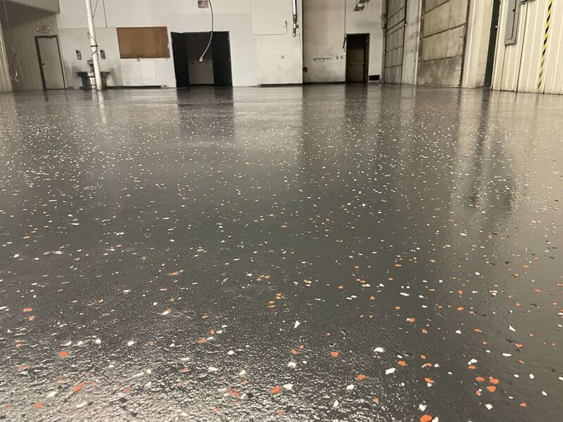 flake garage epoxy flooring
